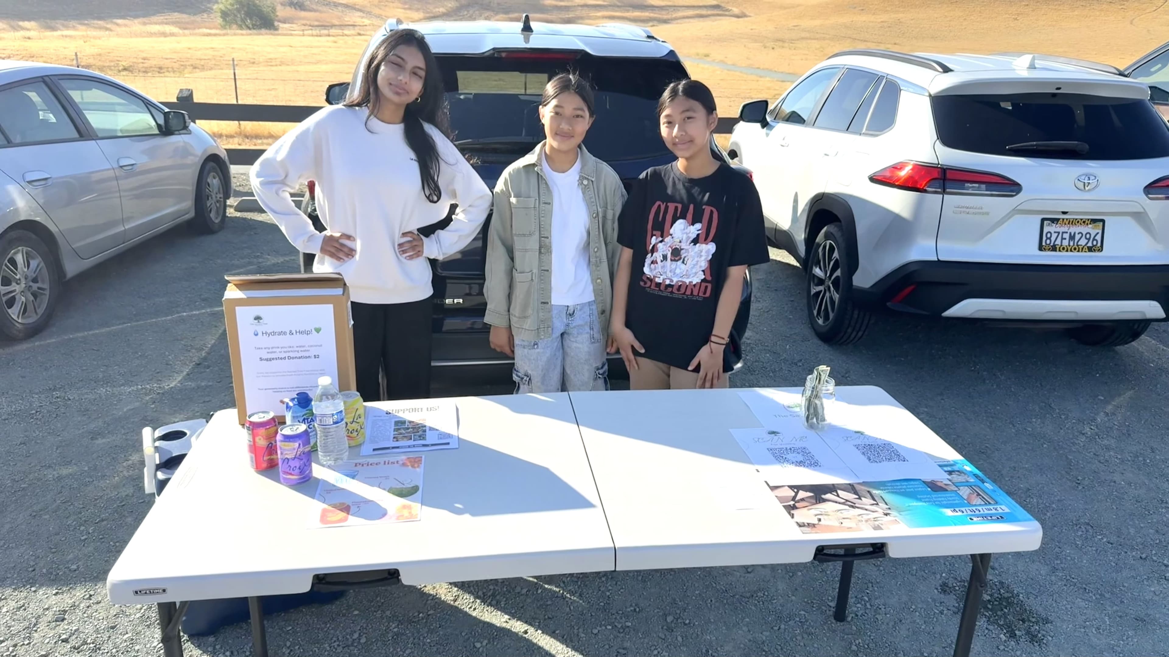 Fundraiser at hiking trail